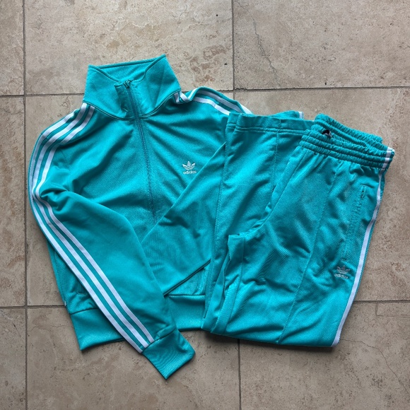 Adidas Teal Tracksuit - Picture 1 of 5